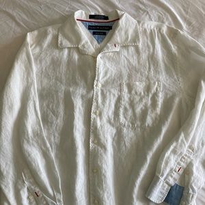 Tommy Hilfiger white linen shirt